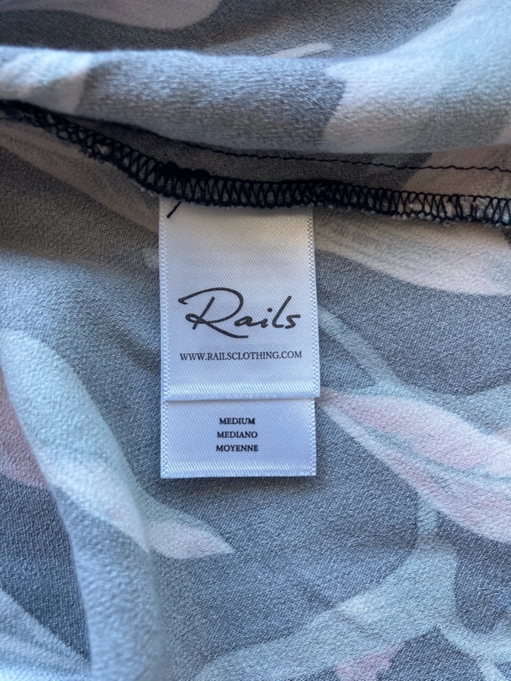 Rails Dress Black Floral Maxi Slip Women's Medium Pink Green Leaves Summer style - Picture 5 of 14